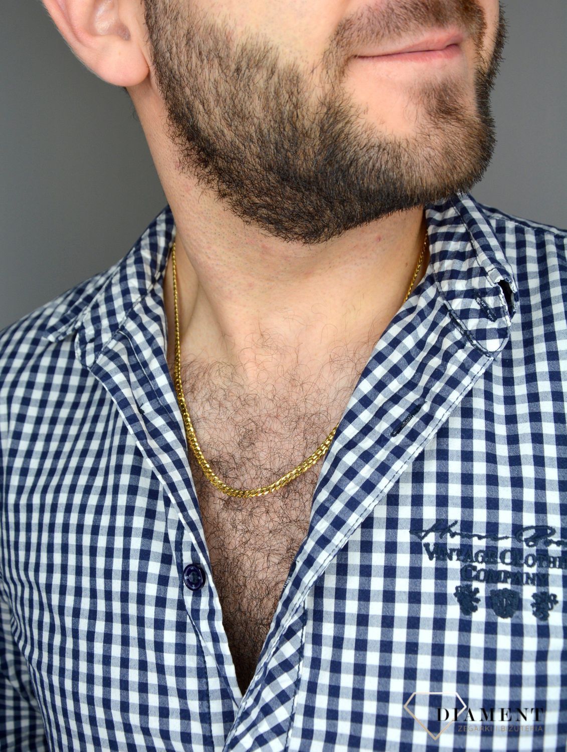 Złoty łańcuszek 333 pancerka 4 mm DIA-LAN-1465-333 4mm.jpg